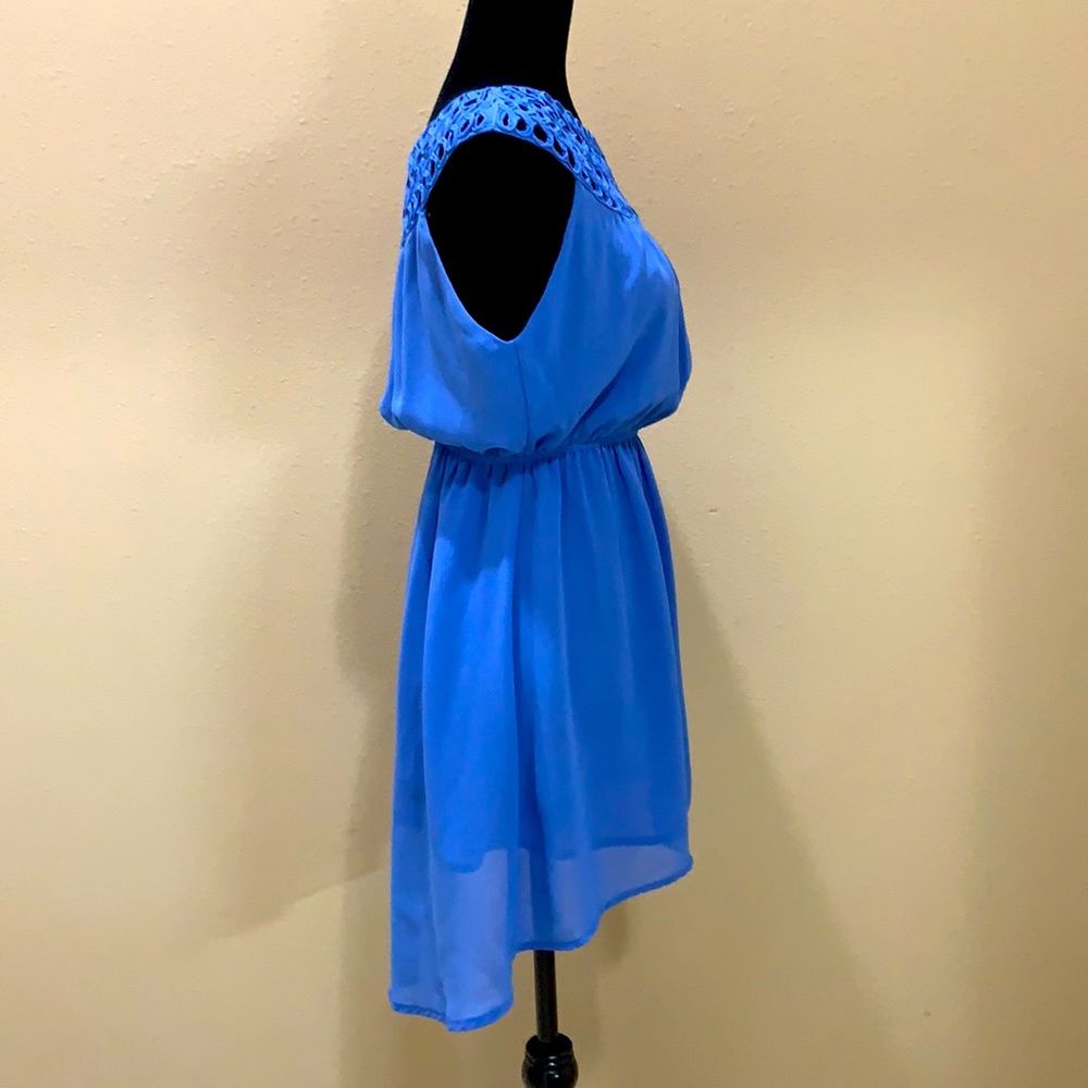 Umgee USA blue high low dress. Size: small - Picture 2 of 8